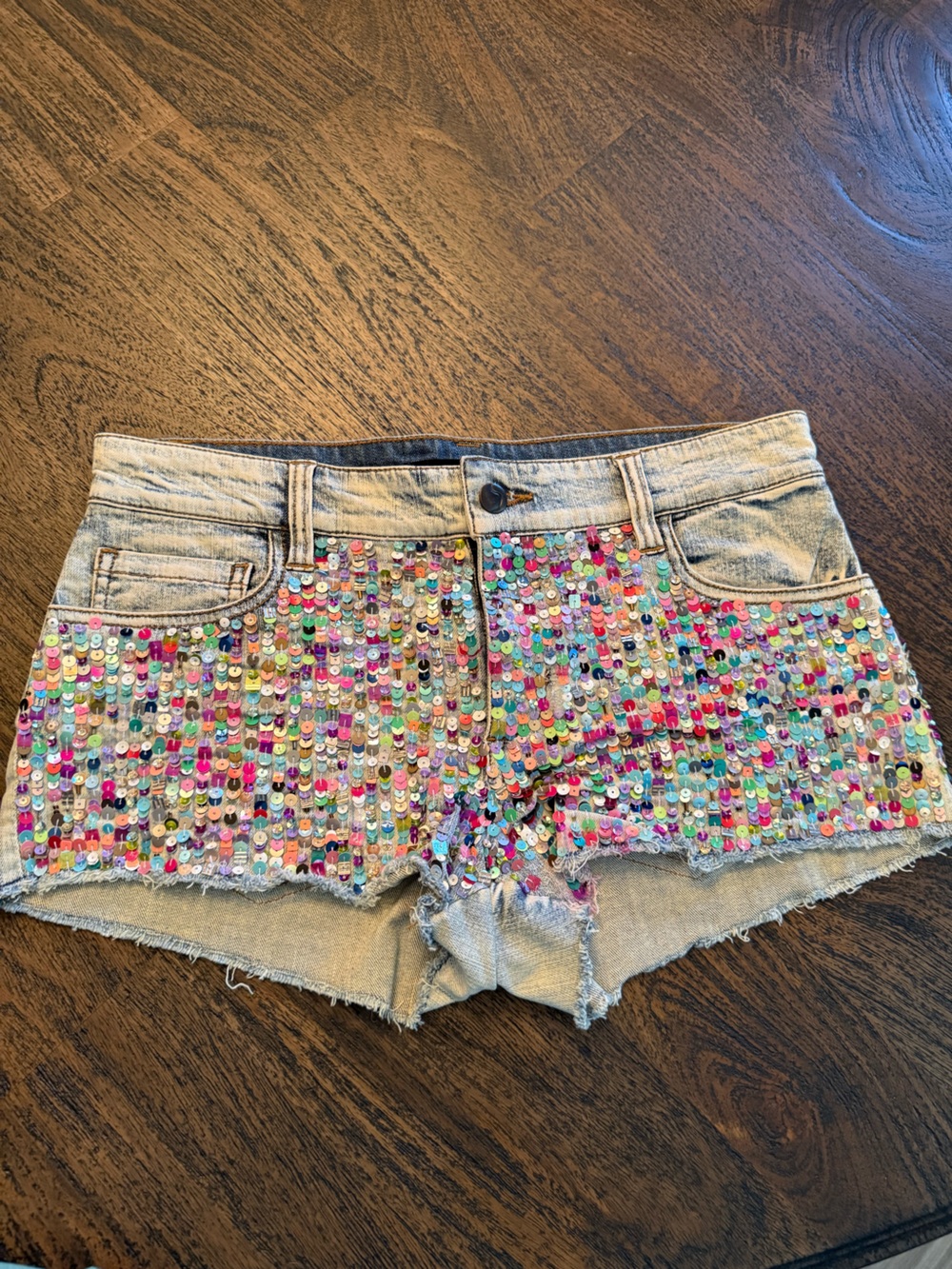 Joe’s Jeans Denim Sequin Embellished Women’s Shorts - Multicolor